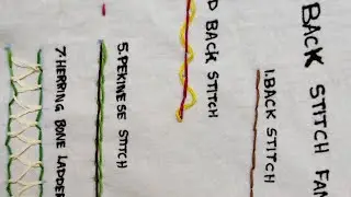 Back stitch family|7 variations