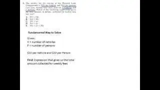 Preparing for the ACT Test - Math: Problem 1