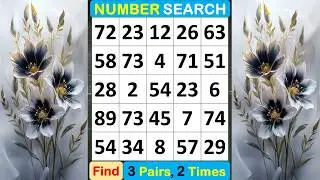 Number Search: How Peaceful Is Your Mind? #braingame #memory #puzzle #quiz #mindset #match  -#350