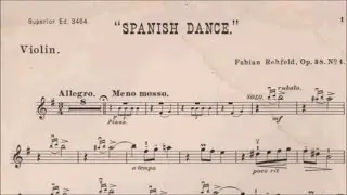 HKSMF 78th Violin 2026 Class 216 Grade 7 Rehfeld Spanish Dance Op.58 No.1 Sheet Music 校際音樂節