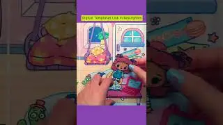 DIY Paper Quiet Book Printables Bedroom/Kidsroom/Bathroom #shorts #digital #papercrafts