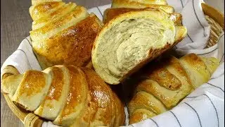 French Croissants with Butter