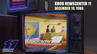NewsCenter 11 KHOU Houston CBS DECEMBER 19, 1980, with Commercial Breaks