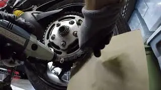 Ducati Hyperstrada / Hypermotard 821 - New Chain and Quick-Change Sprockets Install Part 2 of 6