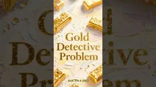 One Weighing. One Answer. Find the Fake Gold 🪙🧠  #shorts
