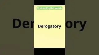 Derogatory meaning in Hindi/Learning paths 69#shorts #youtubeshorts @SpokenEnglishGuru