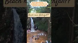 Waterfall Near the Beach? 🌊💦 Apsarkonda Falls, Honnavar | Karnataka Hidden Gem #ytshorts #honnavar