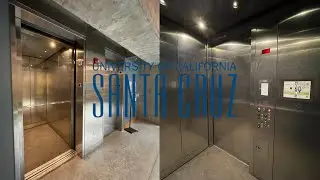 Efficient ThyssenKrupp Synergy Traction Elevators - McHenry Library - UCSC in Santa Cruz, CA.