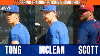 Jonah Tong, Nolan McLean & Christian Scott work their bullpen sessions & more at Mets ST
