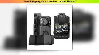 BOBLOV B4K5 4K Body Cam IP68 GPS Police Worn Camera Mini 128/256GB 2160P Video Record Charging