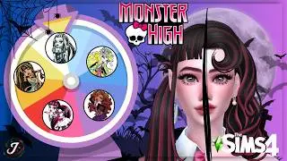 Monster High Reimagined in The Sims | Aesthetic Wheel Challenge ✨🎡