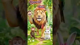 Sher aur Jungle ka Paigham 🦁🌿 | Moral Jungle Story | Kids Animation Short