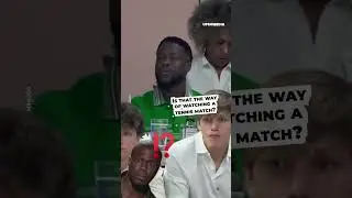 Kevin Hart's strange way of watching tennis | Positive #shorts