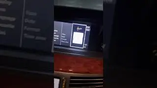 Mercedes Benz W221 S class, how to change the time, adjust the clock setting