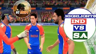 3rd T20 India Vs South Africa Match Full Highlights |Real Cricket Swipe Game New Update|#rcswipe 