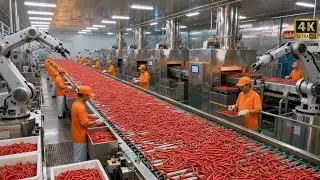 Inside a Modern Chili Pepper Processing Plant: From Whole Peppers to Fiery Hot Sauce (Full Process)