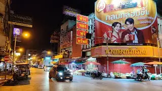 Night Market in Thailand | Surat Thani Walking Tour