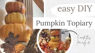 You WON'T believe how easy this is!!! DIY Pumpkin Topiary #shorts