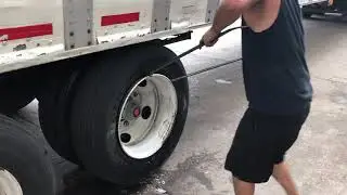 How to take a tire off a truck without taking the rim off