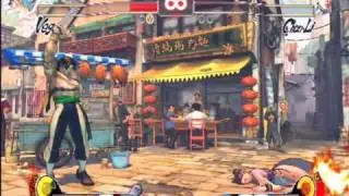 Street Fighter 4 Offline Match 15: Me Vs purelordX (Vega Vs Chun-Li)