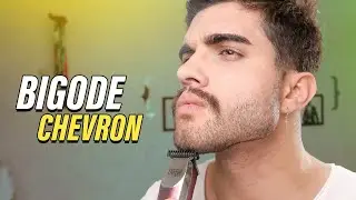 BIGODE CHEVRON - Como fazer