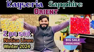 💯% Original Sapphire, Orient, Kesariya Linen Winter 2024 #manzoorcollection #sapphire #orient