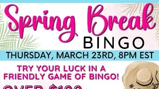 Spring Break Essentials BINGO
