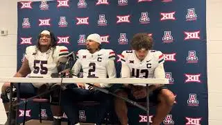 Arizona Wildcats' Treydan Stukes, Dalton Johnson and Chubba Ma&rsquo;ae Speak Following Win Over ASU