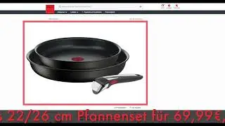 Schn&auml;ppchen des Tages 25.07.25 - Tefal L39598 Ingenio Unlimited On 3-teiliges 22/26 cm Pfannenset