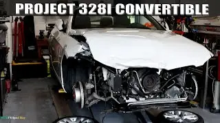 BMW 328i Front End Repair - broken camera - Paint Booth  ???