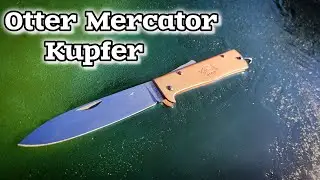 Otter Mercator Kupfer 4034 Stahl Backlock EDC Taschenmesser Every Day Carry Knife Messer