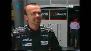 2004 F1 Malaysian GP - Bas Leinders (Minardi) interview after FP1 (NL)