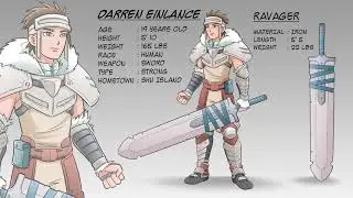 JRPG Character Design Concept Art