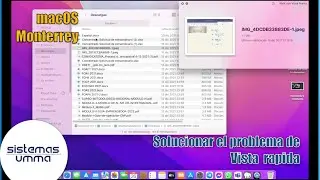 Como solucionar problema de vista rapida en macOS Monterrey