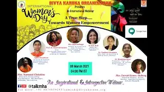 International Women's Day Webinar : Part- 07  || SADHVI DEVASHRUTI , ACHARYA, (BHARAT). ||
