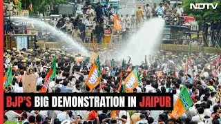 BJP Workers Try To Surround Rajasthan Secretariat, Cops Use Water Cannons