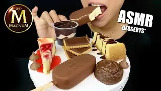 ASMR CHOCOLATE DESSERTS + CHEESECAKE + ICE CREAM | LaniEats ASMR
