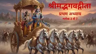 श्रीमद्भागवत महापुराण । SHRIMADBHAGWAT GEETA | श्लोक तीन से सात। महाभारत से सीखने योग्य बातें ।