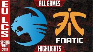 Fnatic vs Roccat All Games Highlights - EU LCS W8D1 Spring 2017 - FNC vs ROC All games