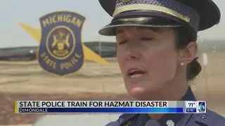 MSP Train for Hazmat Disaster in Dimondale