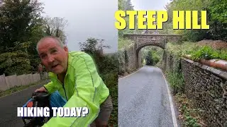 UK Cycle Touring: Pushing My Bike Up Dunley Hill & The Reigate Pet Cemetery