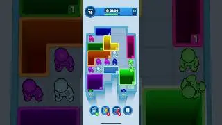 Drop Away Level 76 Walkthrough | Quick Puzzle Solution & Gameplay | Drop Away Level 76 Short