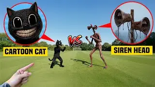 Drone Catches CARTOON CAT AT ABANDONED PARK IN REAL LIFE! (CARTOON CAT ATTACK)