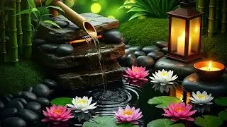Healing Sleep Music for Deep Sleep 🌿 Bamboo Water Sounds, Calming Music, Relax Mind, Body and Soul