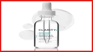 ClarityRx Daily Dose of Water Hyaluronic Acid Hydrating Serum, Plant Based Face Moisturizer for All