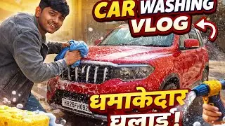 Red Scorpio N Ki Dhamaakedaar Dhulai 🔥 | Satisfying Car Wash