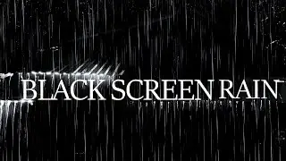 HEAVY RAIN on Tin Roof & Distant Thunder All Night | Deep Sleep & Stress Relief | Black Screen Rain