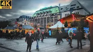 [4K-60fps] Düsseldorf(Germany) - Shopping street - Christmas market(Weihnachtsmarkt)