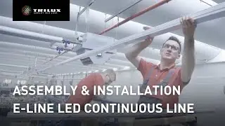 E-Line LED continuous line Assembly & Installation | TRILUX