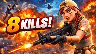 🔥 8 KILLS EN UNA PARTIDA INTENSA | Fortnite Gameplay &Eacute;pico 🔥